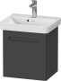 Duravit No.1 440mm Wall Hung Vanity Unit (Left Hand) - Matt Graphite