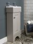 Silverdale Victorian 430mm Micro Vanity Unit and Basin - French Grey