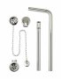 BC Designs Exposed Plug & Chain Bath Waste with Overflow Pipe