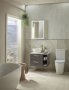 Tavistock Cadence 500mm Wall-Mounted Vanity Unit - Fluted Storm Grey