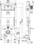 Viega Prevista Dry 1120mm Wall-Hung WC Frame with Shower Connection