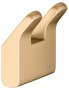 Keuco Collection Moll Double Robe Hook - Brushed Brass