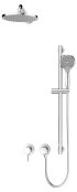 Keuco IXMO Shower Set 5 with Round Slide Rail Kit, Head & Handset - Chrome