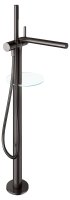 Keuco Edition 400 Single Lever Bathtub Mixer Free-Standing - Brushed Titanblack