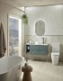 Tavistock Cadence 800mm Wall-Mounted Vanity Unit - Fluted Viridian Green