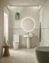 Tavistock Compass Round Closed-Back Close Coupled Rimless Toilet