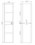 Scudo Ella 1400mm Column Unit - Anthracite