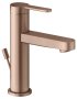 Keuco IXMO Single Lever Basin Mixer 100 with Pop-Up Waste (Flat Round Rosette) - Brushed Red Gold