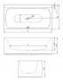 Bette Lux Silhouette Side Rectangular Bath 180 x 90cm