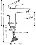 Hansgrohe Talis E Single Lever Basin Mixer 110 with Pop-Up Waste - Polished Gold-Optic