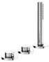 Keuco Edition 400 Bath Tub Mixer Dn15 3-Hole Bath Set Deck-Mounted - Chrome