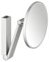 Keuco iLook Move Round Wall-Mounted Cosmetic Mirror with LED (Rocker Switch) - Stainless Steel