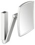 Keuco iLook Move Square Wall-Mounted Cosmetic Mirror with LED (Rocker Switch) - Stainless Steel