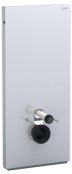 Geberit Monolith White Glass 114cm Sanitary Module For Wall Hung WC with Straight Connector