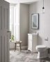 Tavistock Vitoria 500mm Cloakroom Unit and Basin - Linen White