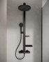 Ideal Standard Ceratherm ALU+ Shower System with Exposed Shower Mixer - Silk Black