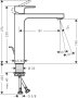 Hansgrohe Vernis Shape Single Lever Basin Mixer 190 with Pop-Up Waste Set - Matt Black
