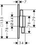 Hansgrohe Duoturn E Mixer for Concealed Installation for 1 Function - Brushed Bronze