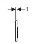 Geberit Omega 20 Matt Black/Gloss Chrome/Matt Black Dual Flush Plate