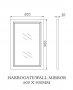 Harrogate Dovetail Grey 600 x 900mm Wall Mirror