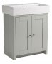 Tavistock Lansdown Pebble Grey 700mm Freestanding Unit & Basin