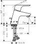 Hansgrohe Focus Single Lever Basin Mixer 70 with Pop-Up Waste