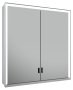 Keuco Royal Lumos 700 x 735 x 165mm Mirror Cabinet - Anodised Silver