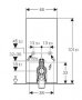 Geberit Monolith Plus for Back-to-Wall WC (101cm) - Sand Glass / Aluminium