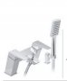 Francis Pegler Ventu H Pattern Bath Shower Mixer Tap - Chrome - Shower Kit Included