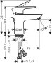 Hansgrohe Talis E Single Lever Basin Mixer 80 with Pop-Up Waste