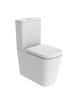 Tavistock Compass Square Closed-Back Close Coupled Rimless Toilet