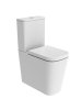 Tavistock Compass Square Comfort Height Closed-Back Close Coupled Rimless Toilet