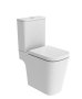 Tavistock Compass Square Comfort Height Open-Back Close Coupled Rimless Toilet