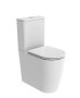 Tavistock Compass Round Closed-Back Comfort Height Close Coupled Rimless Toilet