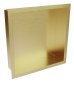 Scudo 300 x 300mm Inset Shower Niche - Brushed Brass