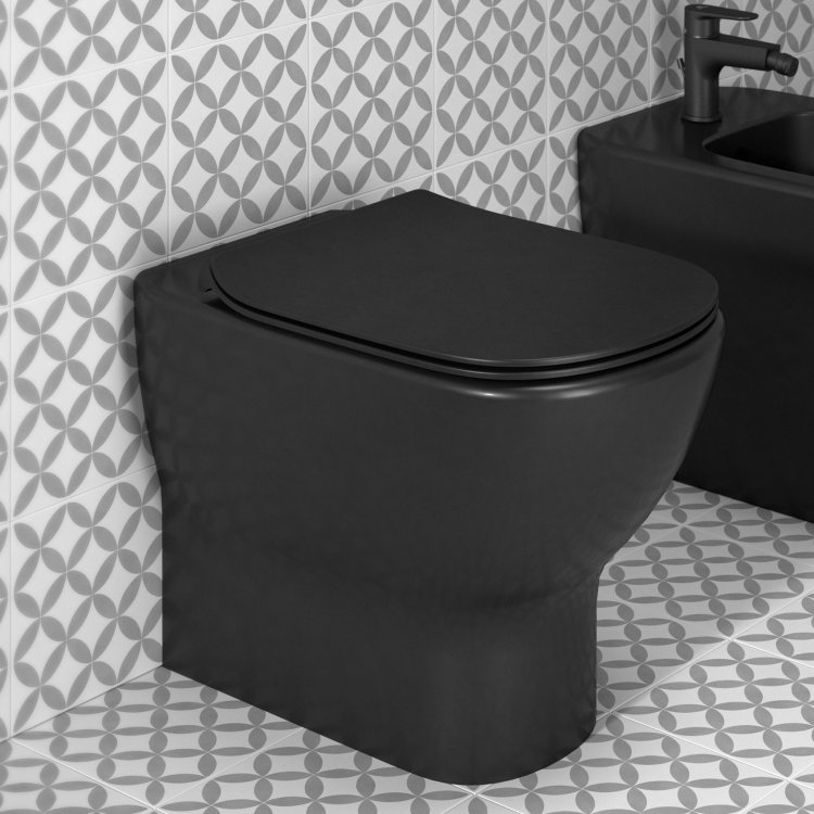 Ideal Standard Tesi - Abattant WC ultra plat, softclose,noir T3527V3