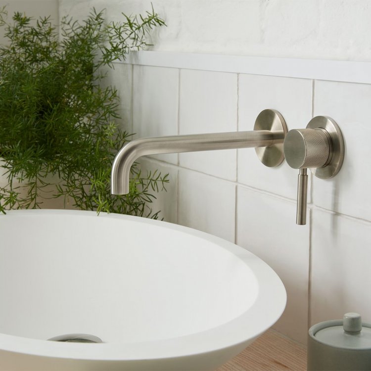Vado Individual Origins Knurled Slimline 2 Hole Wall Mounted 
