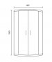 Spring 800mm Double Door Quadrant Shower Enclosure