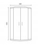 Spring 900mm Double Door Quadrant Shower Enclosure