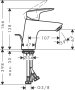 Hansgrohe Logis Single Lever Basin Mixer 70 Coolstart with Pop-Up Waste