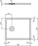 Ideal Standard UltraFlat Evo 900 x 750mm Shower Tray - Silk White