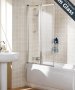 Lakes Framed Double Panel Bath Screen