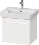 Duravit No.1 540mm Wall Hung 1 Drawer Vanity Unit - Matt White