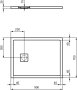 Ideal Standard UltraFlat Evo 900 x 700mm Shower Tray - Silk White