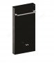 RAK Ecofix Black Obelisk Cabinet Cistern For Back To Wall Bidet