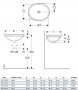 Geberit VariForm 420mm Oval Undercounter Basin - No Overflow