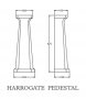 Harrogate 595mm Basin & Pedestal