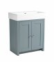 Tavistock Lansdown Mineral Blue 700mm Freestanding Unit & Basin