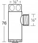 Ideal Standard IdealRain Pro Anti-Stagnation Valve Chrome