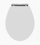 Bayswater Fitzroy White Wood Soft Close Toilet Seat